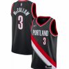 * Fitness Tops | Nike Men'S Portland Trail Blazers C.J. Mccollum #3 Black Dri-Fit Icon Edition Jersey