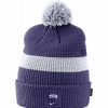 * Headwear | Nike Men'S Tcu Horned Frogs Purple Football Sideline Pom Beanie