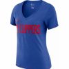 * Fitness Tops | Nike Women'S Los Angeles Clippers Dri-Fit V-Neck T-Shirt