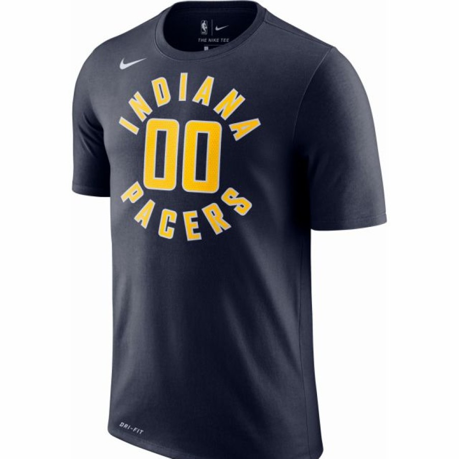 * Fitness Tops | Nike Men'S Indiana Pacers Bennedict Mathurin Navy T-Shirt