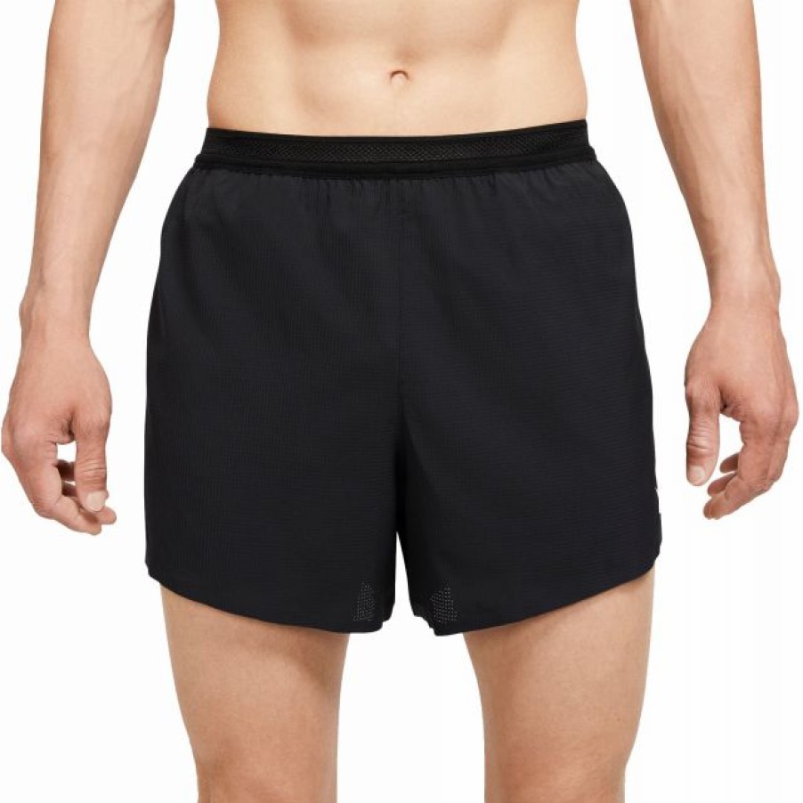 * Shorts | Nike Men'S Aeroswift 4" Running Shorts Black/White