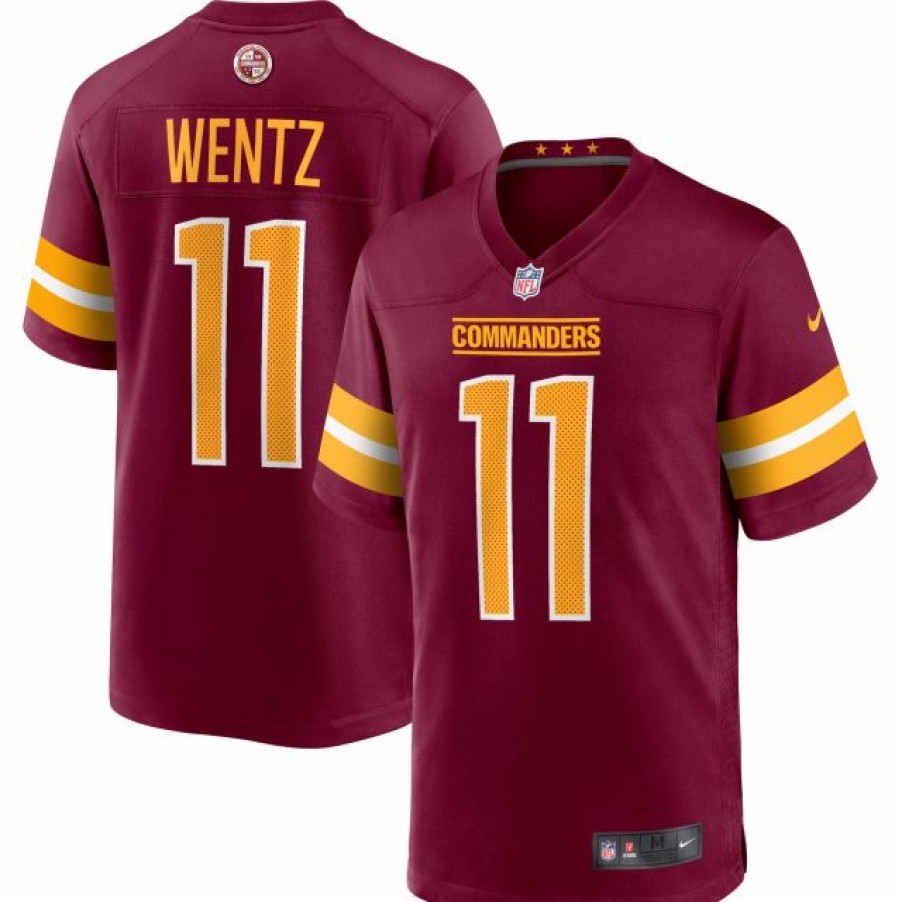 * Fitness Tops | Nike Men'S Washington Commanders Carson Wentz #11 Red Game Jersey