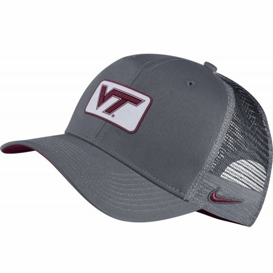 * Headwear | Nike Men'S Virginia Tech Hokies Grey Classic99 Trucker Hat