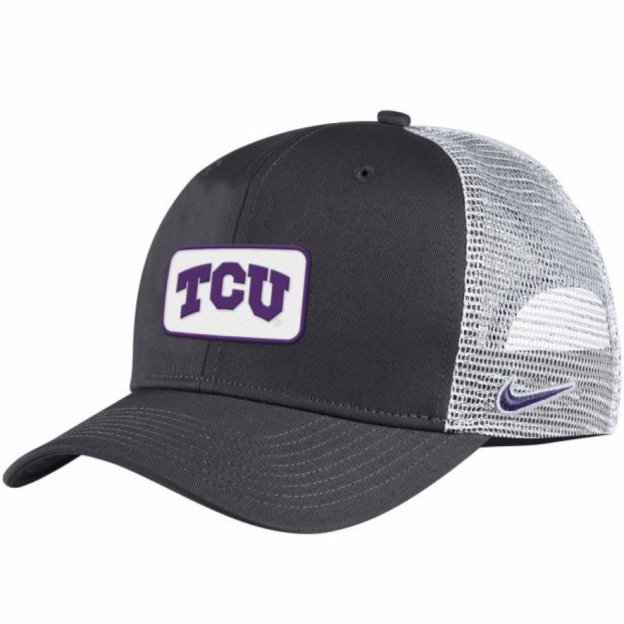 * Headwear | Nike Men'S Tcu Horned Frogs Grey Classic99 Trucker Hat