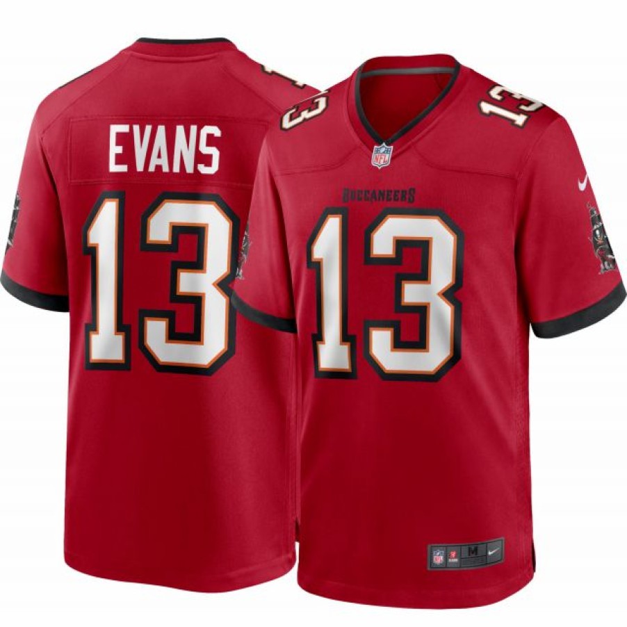 * Fitness Tops | Nike Men'S Tampa Bay Buccaneers Mike Evans #13 Red Game Jersey